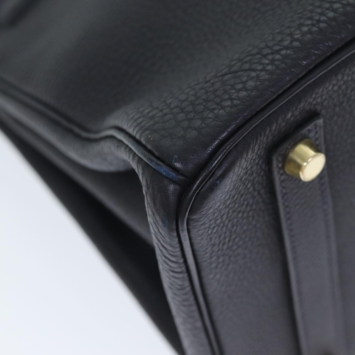 Hermès Birkin 35 Navy Leather Handbag (Pre-Owned)