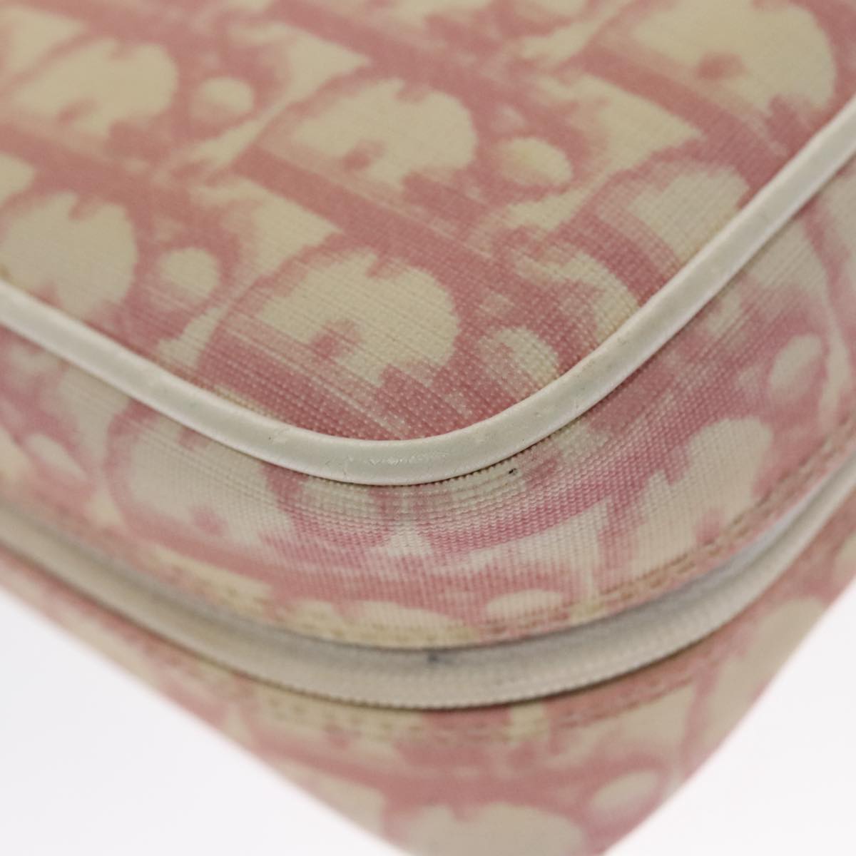 Dior Trotter Pink Canvas Clutch Bag (Pre-Owned)