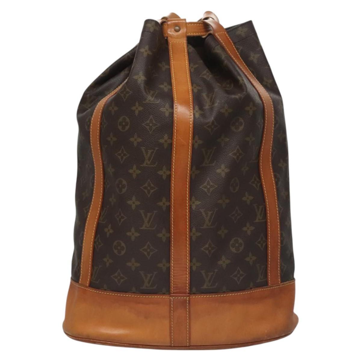 Louis Vuitton Randonnée Brown Canvas Shoulder Bag (Pre-Owned)