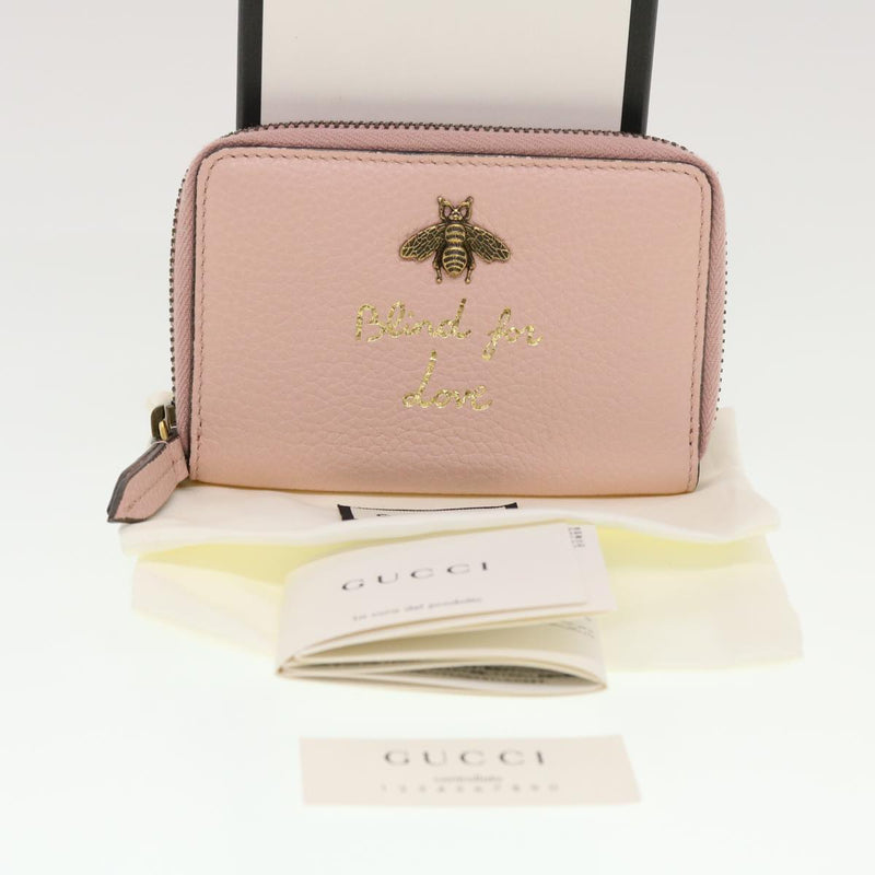 Gucci Pink Leather Wallet  (Pre-Owned)