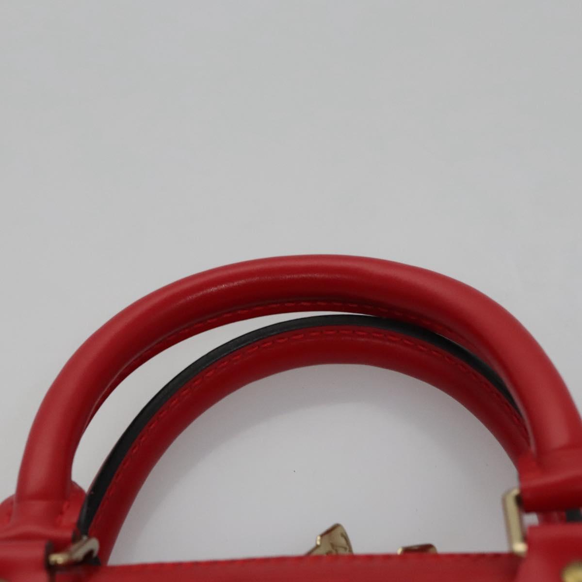 Louis Vuitton Alma Red Leather Handbag (Pre-Owned)