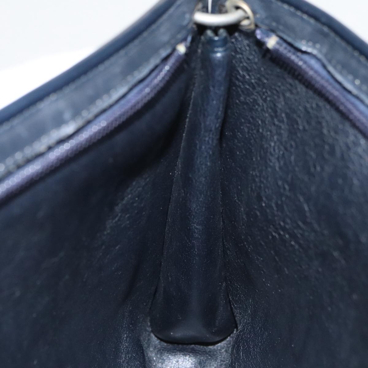 Dior Trotter Navy Canvas Shoulder Bag (Pre-Owned)