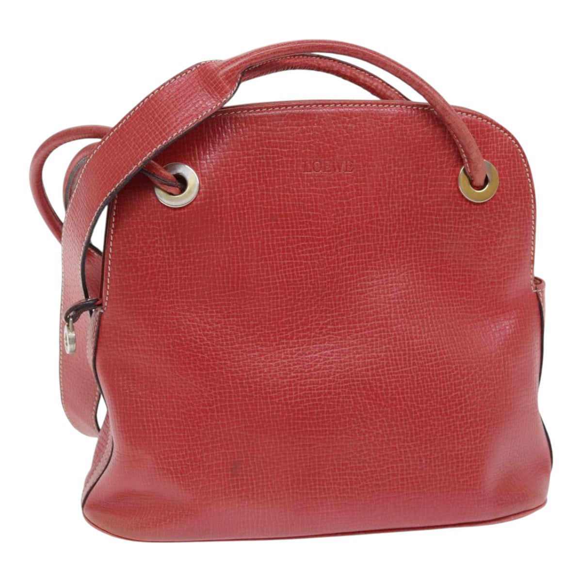 Loewe Red Leather Shoulder Bag (Pre-Owned)