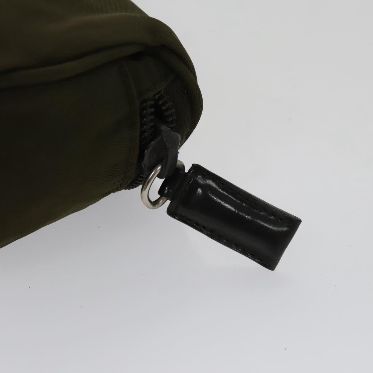 Prada Re-Nylon Khaki Synthetic Clutch Bag (Pre-Owned)