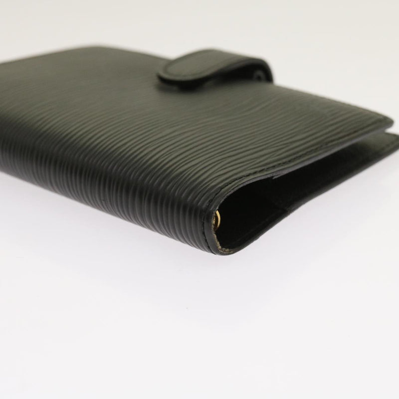 Louis Vuitton Couverture Agenda Fonctionnel Pm Black Leather Wallet  (Pre-Owned)