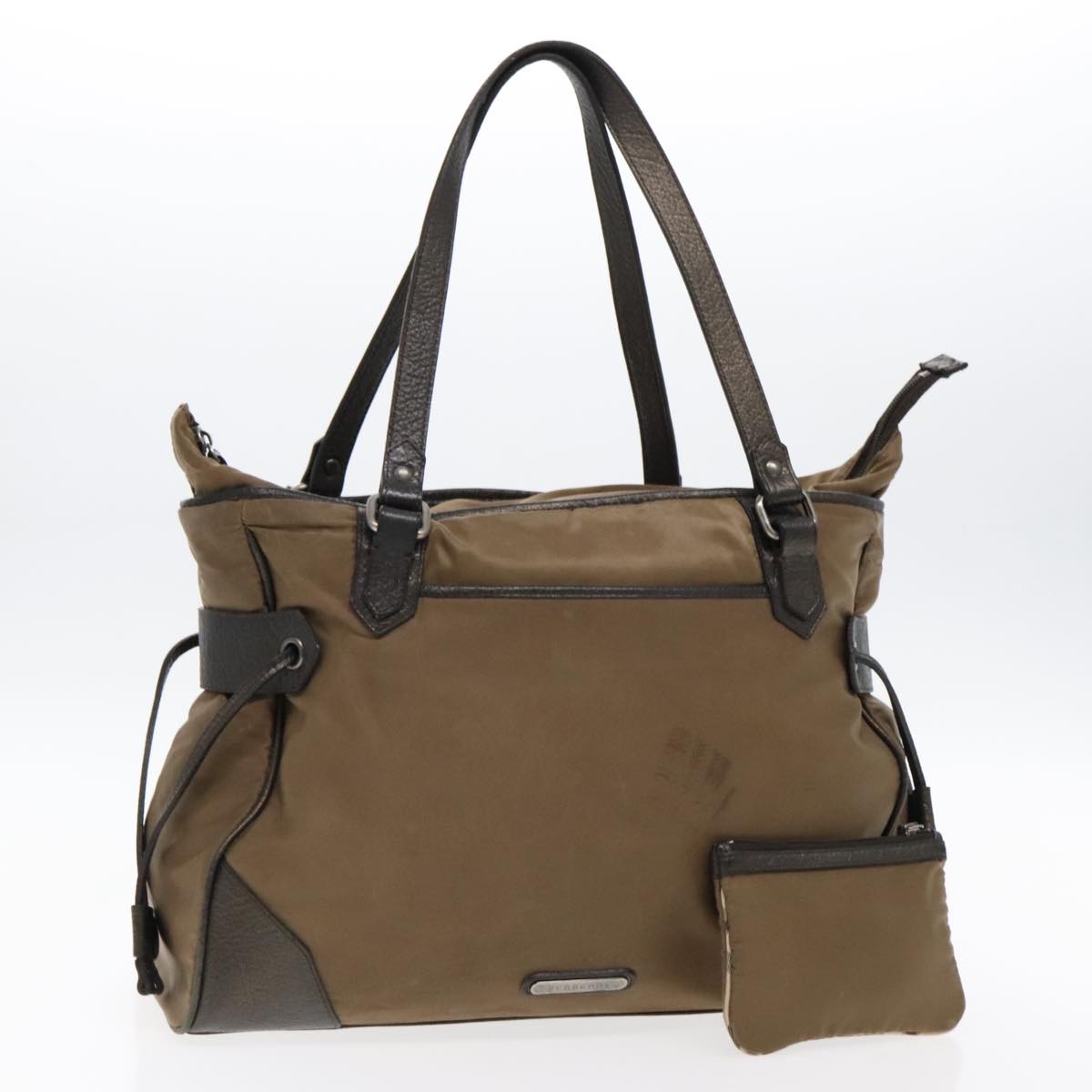 Burberry Brown Canvas Tote Bag (Pre-Owned)