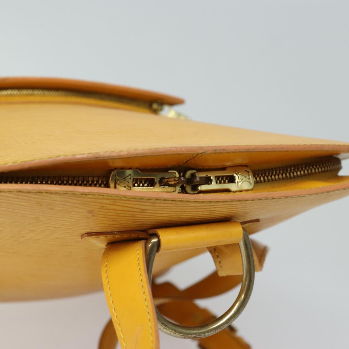 Louis Vuitton Gobelins Yellow Leather Backpack Bag (Pre-Owned)