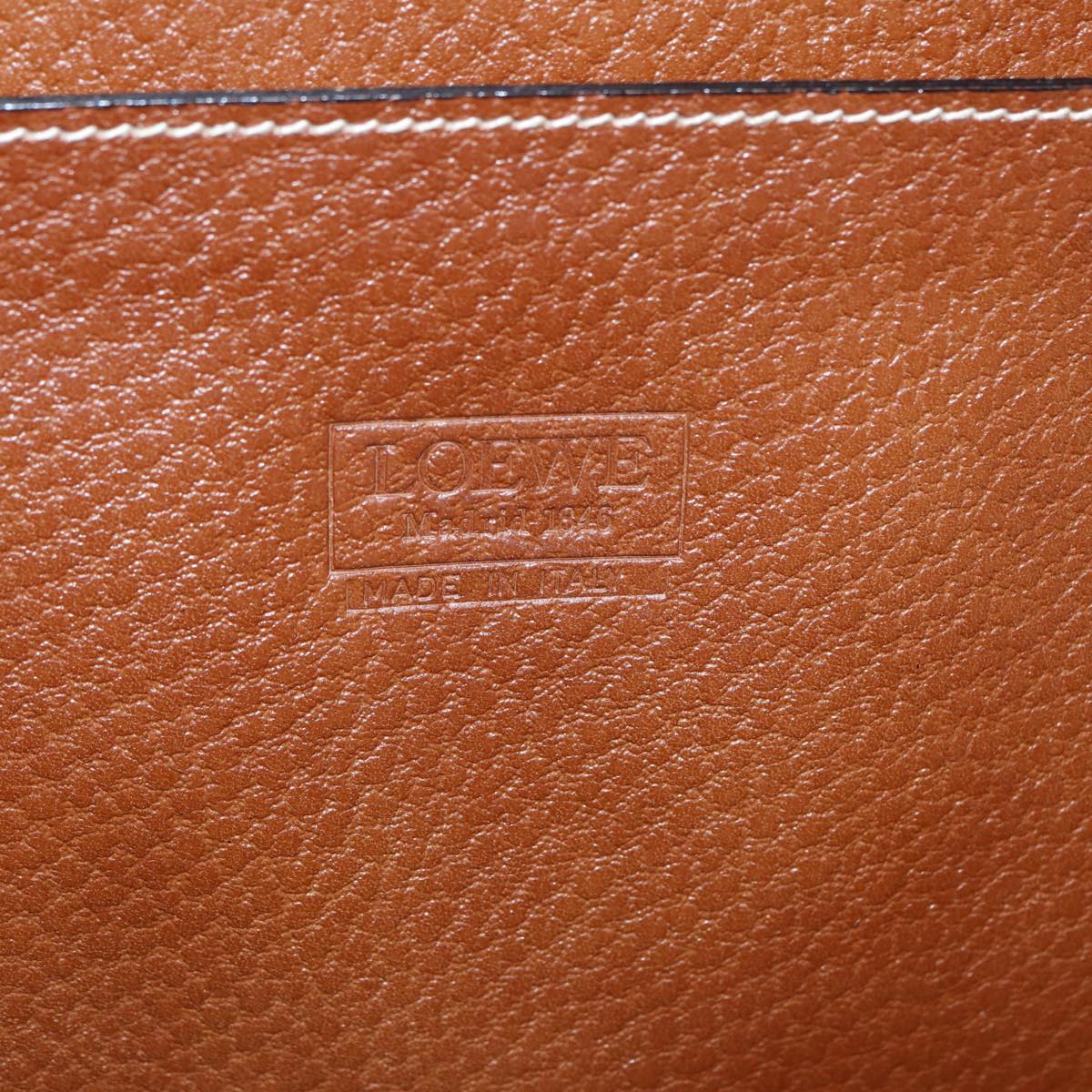 Loewe Brown Leather Briefcase Bag (Pre-Owned)