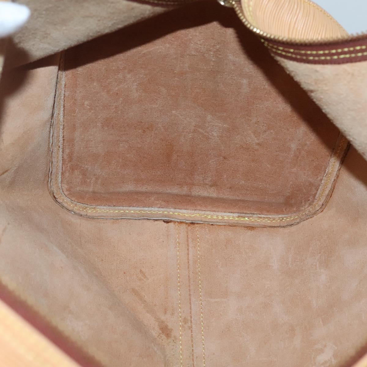 Louis Vuitton Keepall 50 Beige Leather Travel Bag (Pre-Owned)
