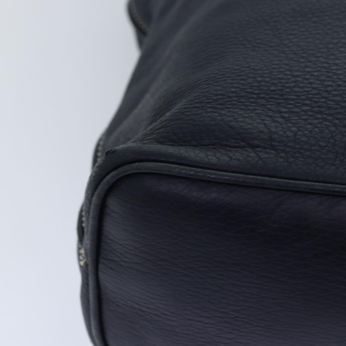 Céline Hobo Navy Leather Shoulder Bag (Pre-Owned)