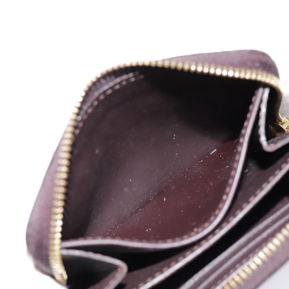 Louis Vuitton Zippy Coin Purse Burgundy Patent Leather Wallet  (Pre-Owned)