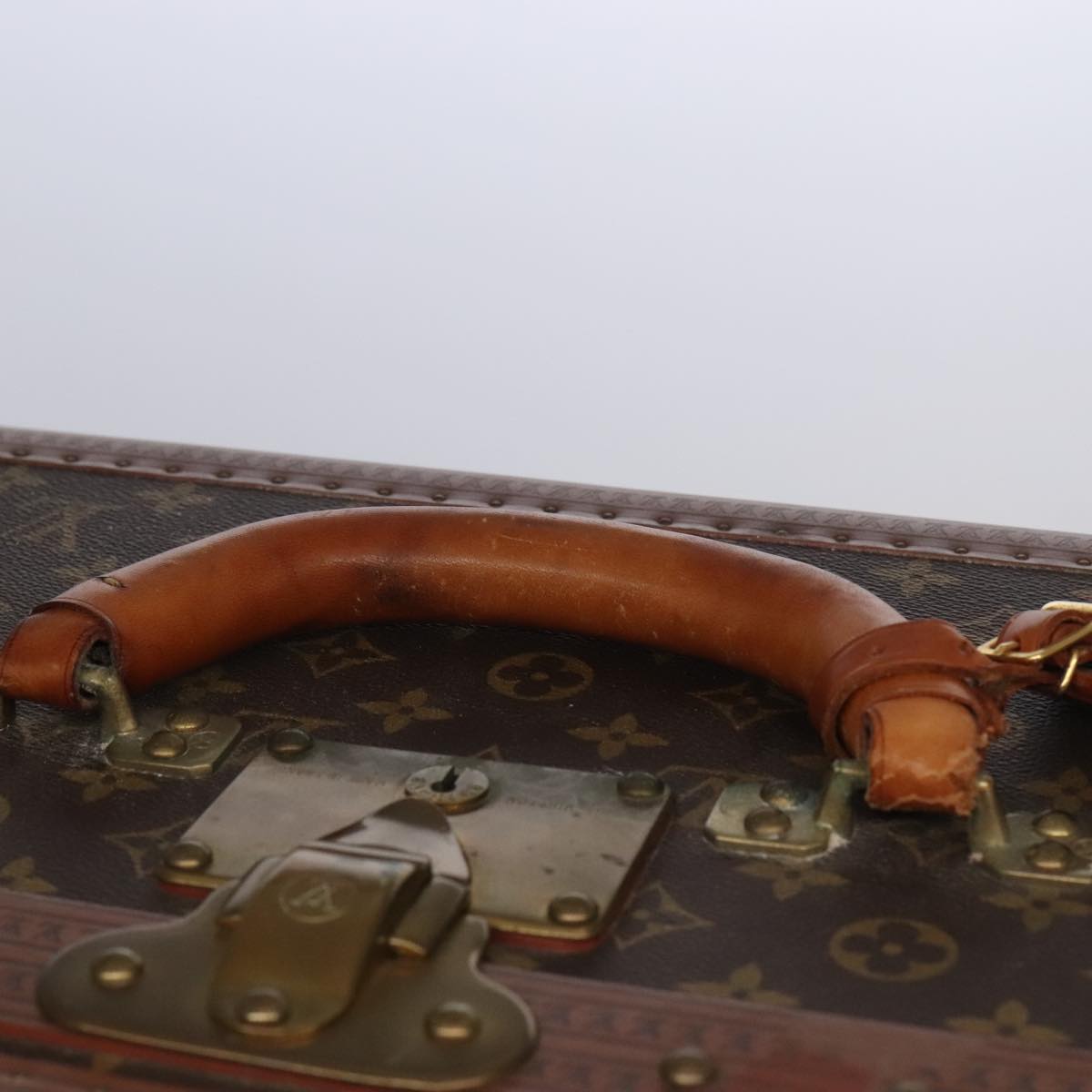 Louis Vuitton Alzer Brown Canvas Travel Bag (Pre-Owned)