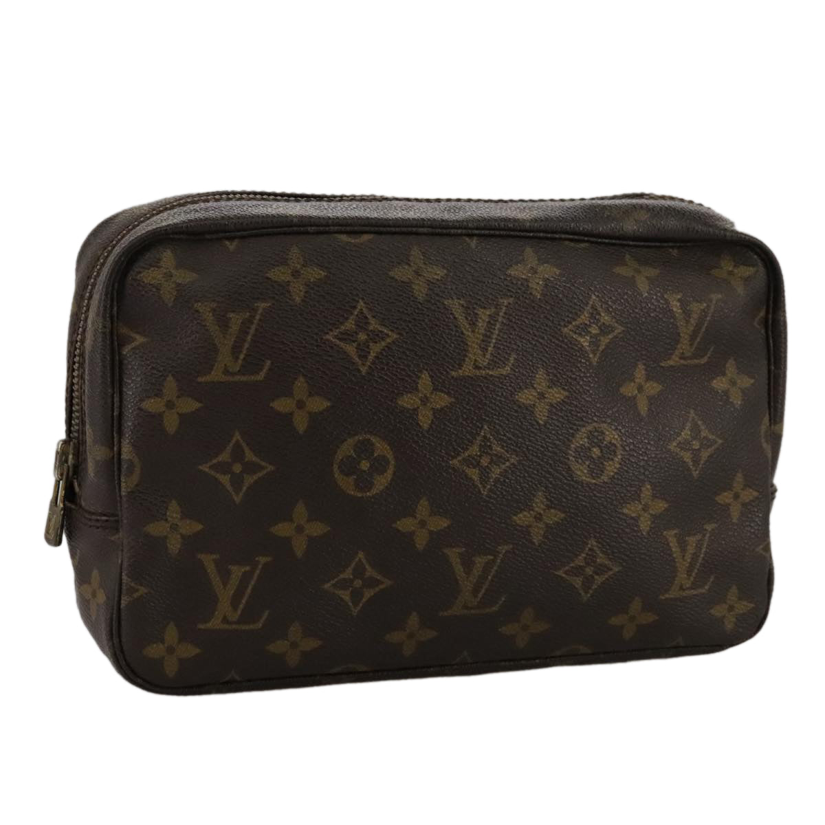 Louis Vuitton Trousse De Toilette Brown Canvas Clutch Bag (Pre-Owned)