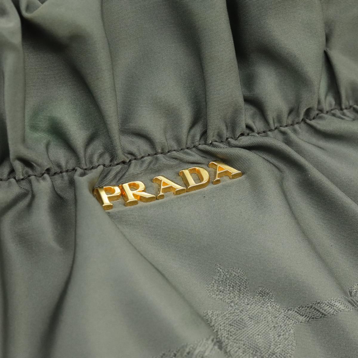 Prada Re-Nylon Khaki Synthetic Handbag (Pre-Owned)