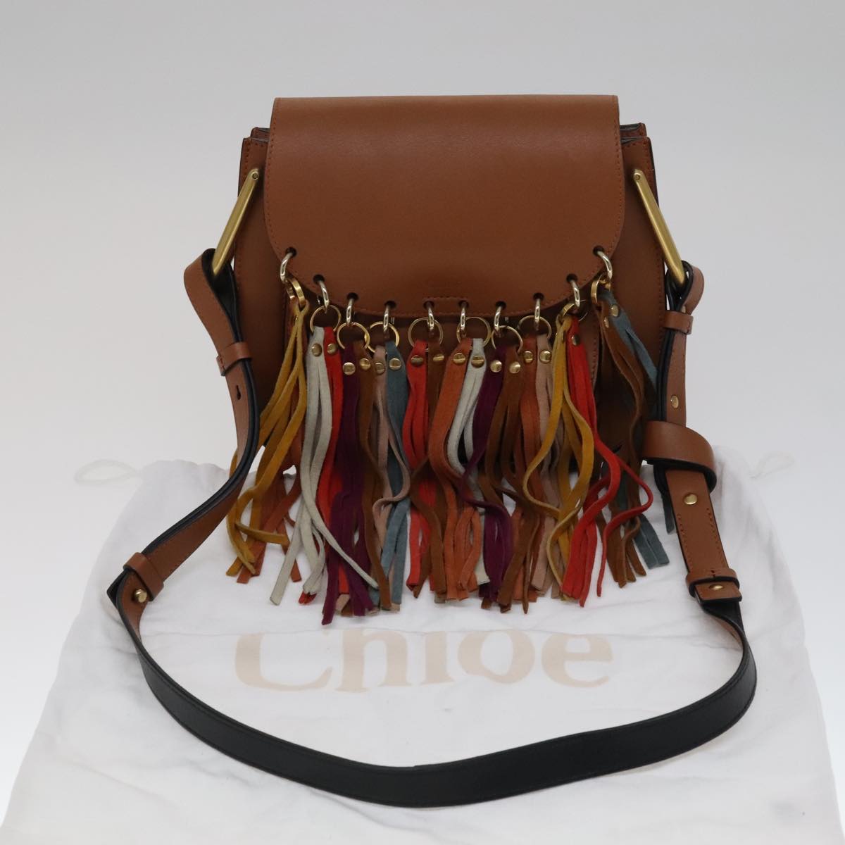Chloé Hudson Brown Leather Shoulder Bag (Pre-Owned)