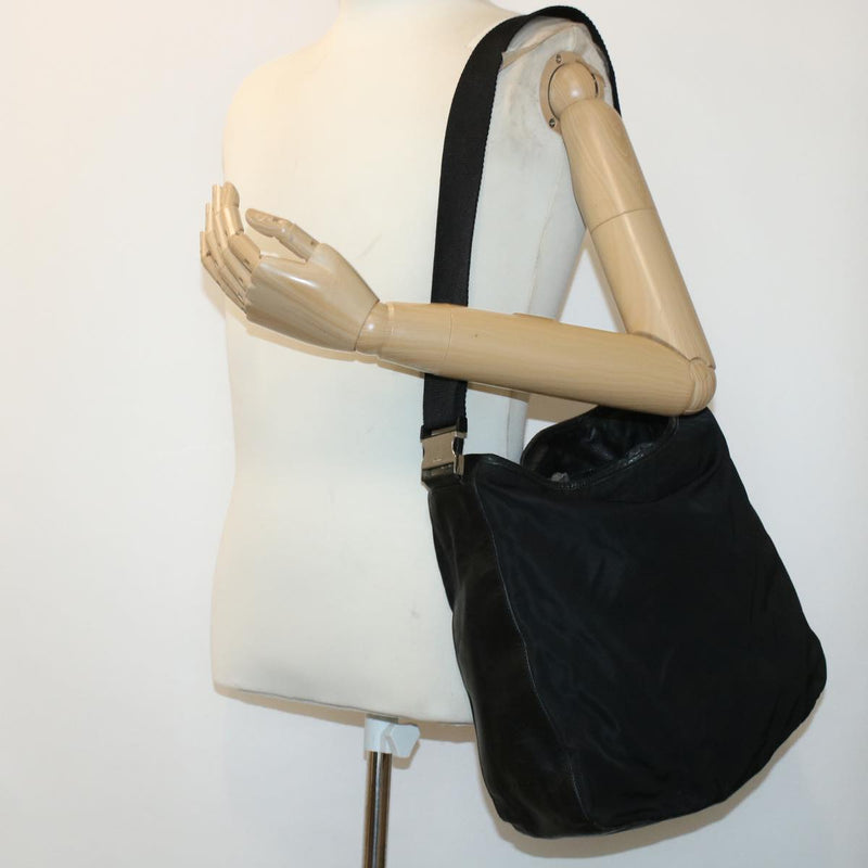 Prada Black Synthetic Shoulder Bag (Pre-Owned)