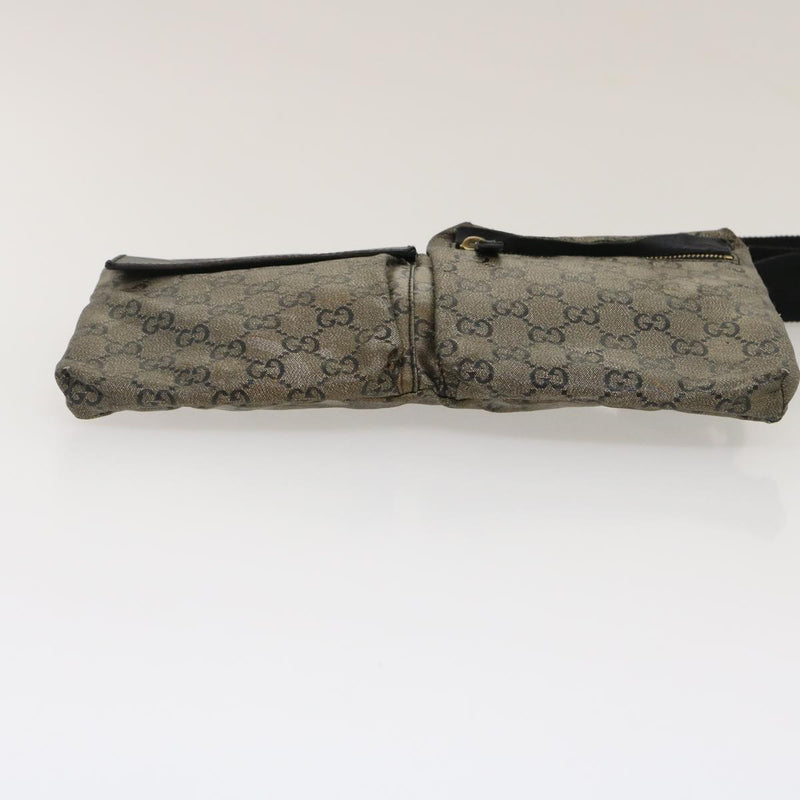 Gucci Gg Canvas Grey Canvas Shoulder Bag (Pre-Owned)