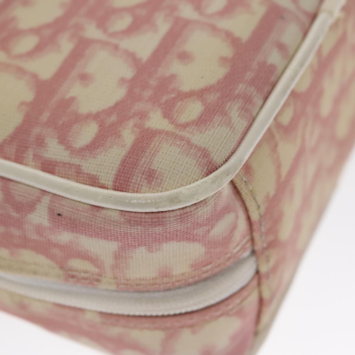 Dior Trotter Pink Canvas Clutch Bag (Pre-Owned)