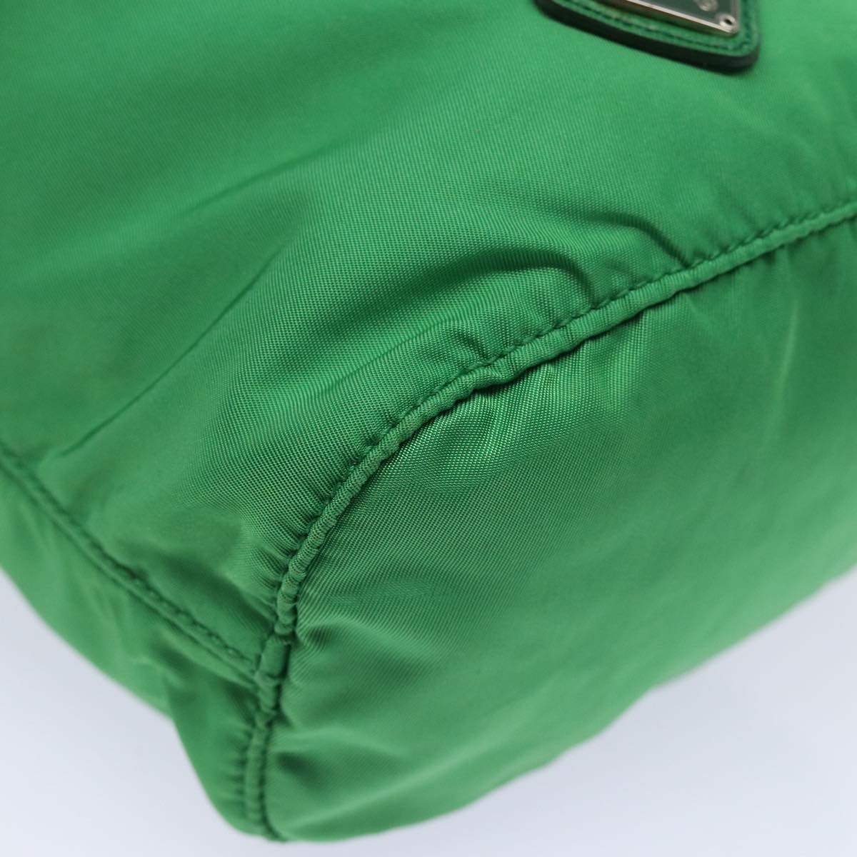 Prada Tessuto Green Synthetic Clutch Bag (Pre-Owned)