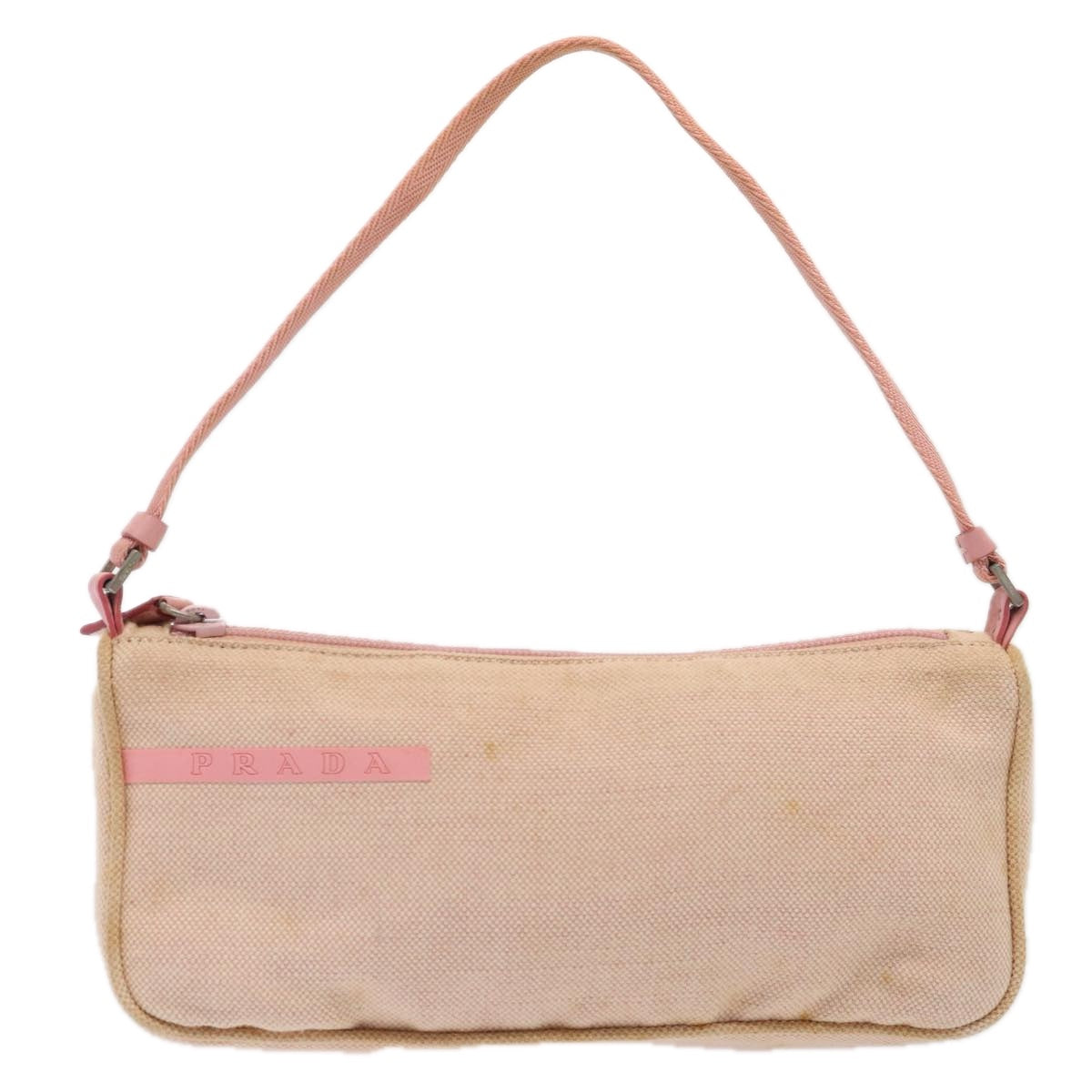 Prada Sports Pink Canvas Clutch Bag (Pre-Owned)