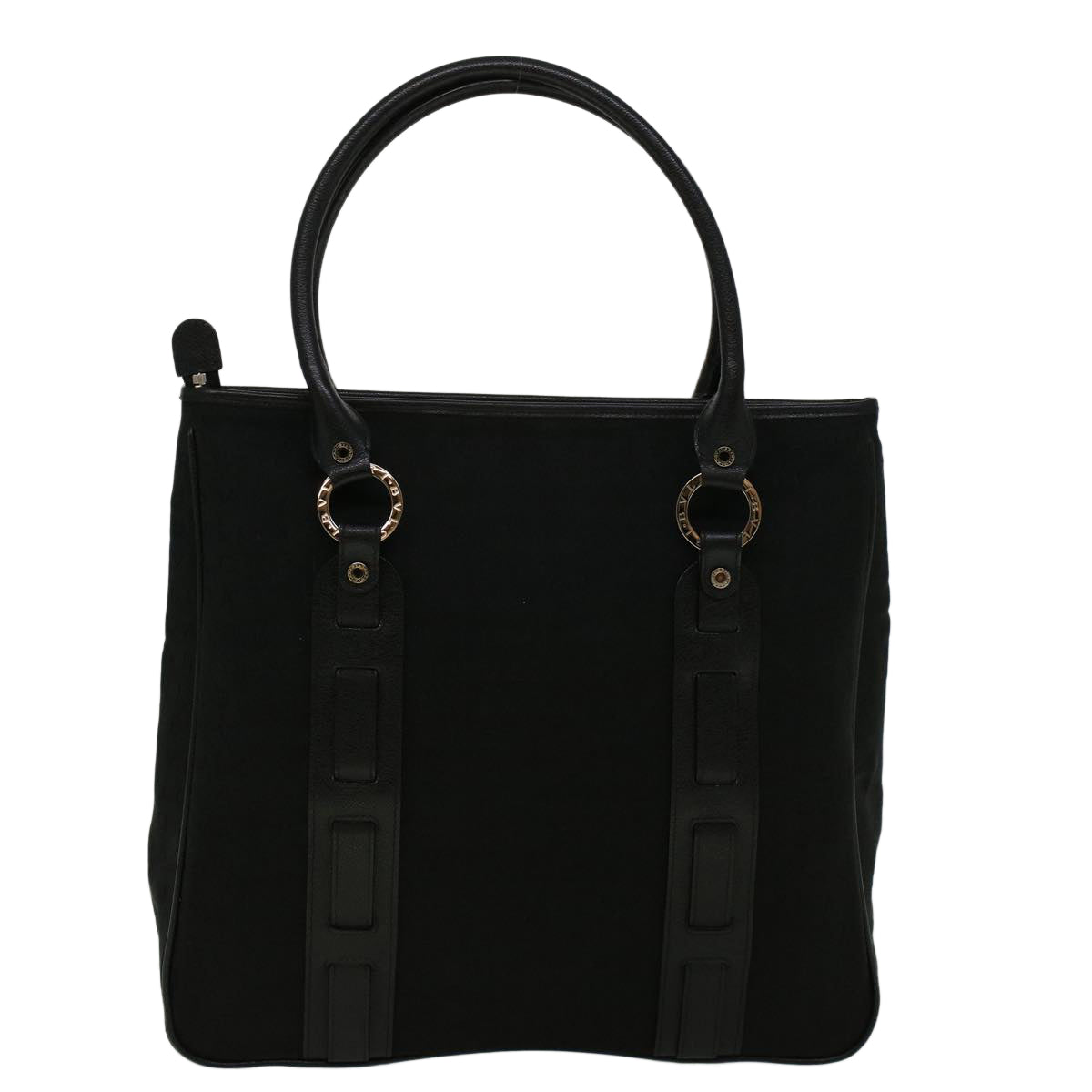 Bulgari Black Canvas Tote Bag (Pre-Owned)