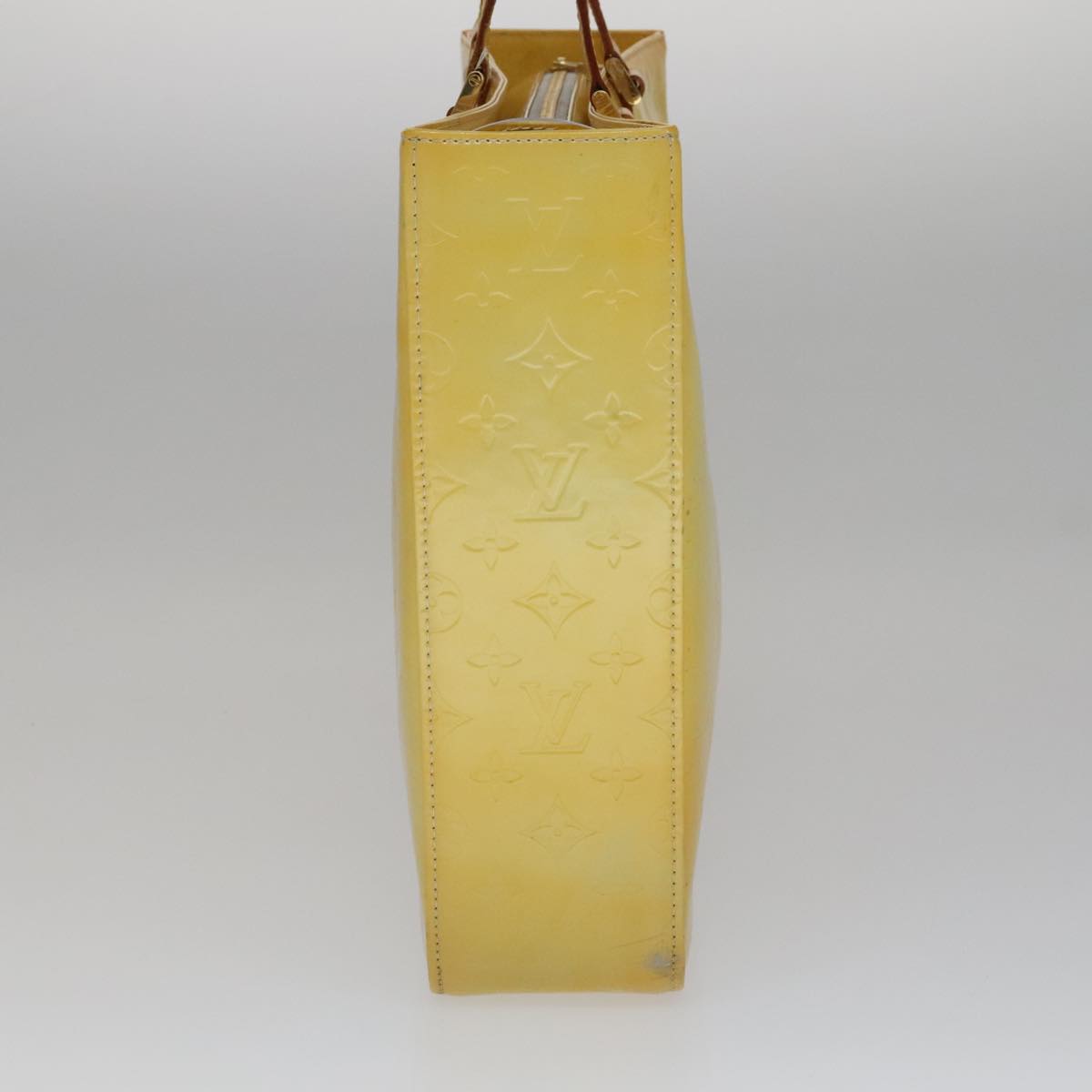 Louis Vuitton Columbus Yellow Patent Leather Tote Bag (Pre-Owned)