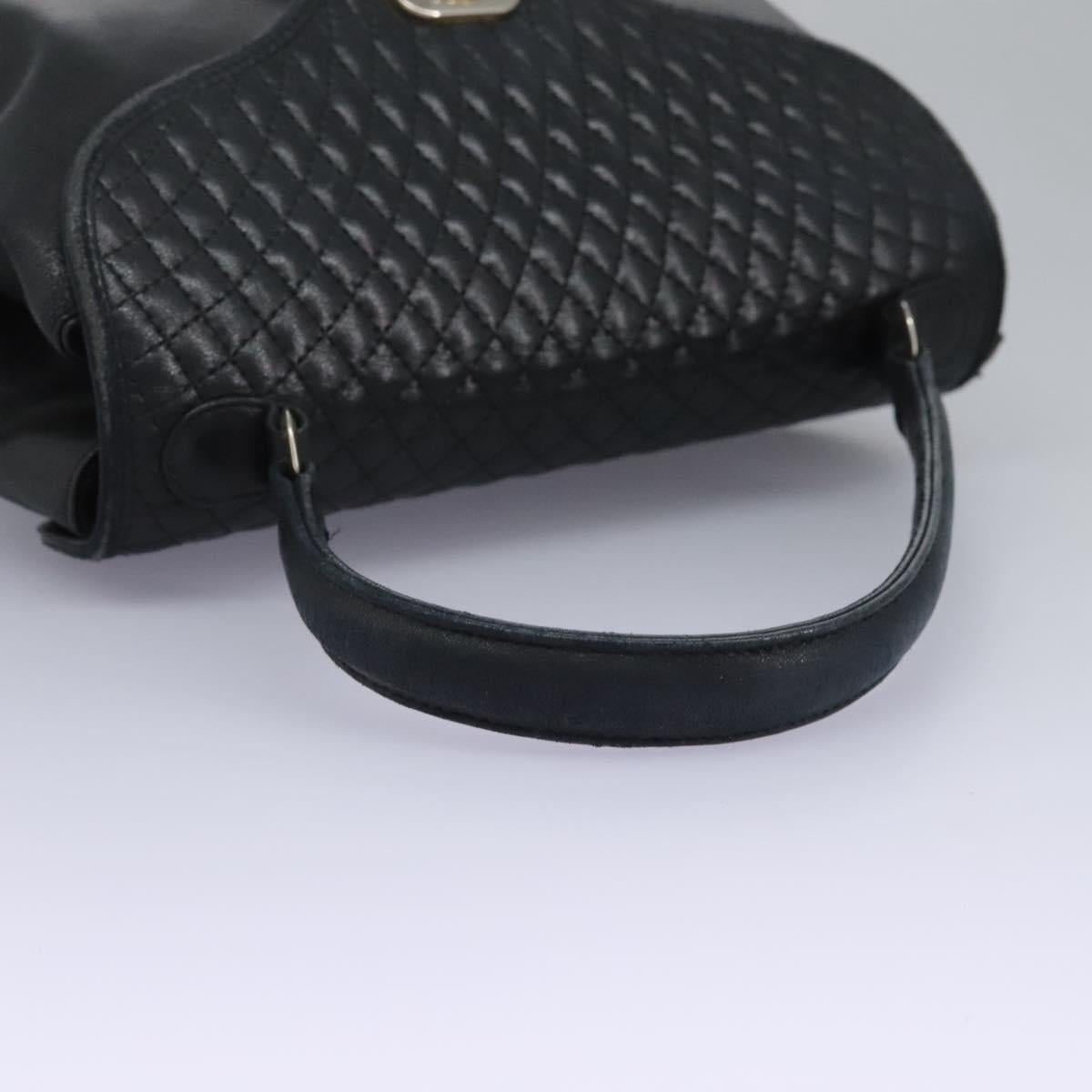 Bally Black Leather Handbag (Pre-Owned)