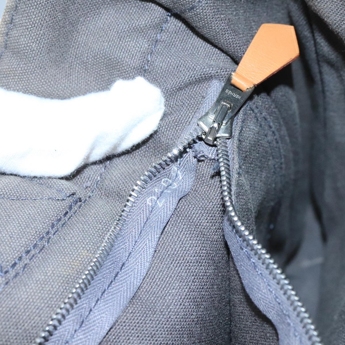 Hermès Herline Black Canvas Tote Bag (Pre-Owned)