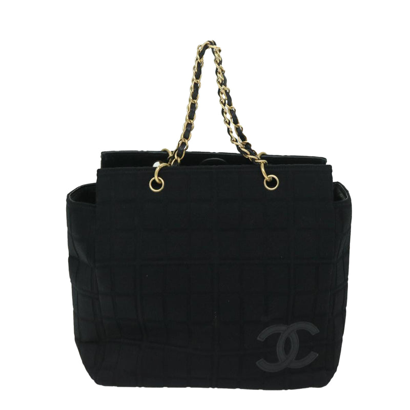 Chanel Evelyne Tpm Black Cotton Tote Bag (Pre-Owned)
