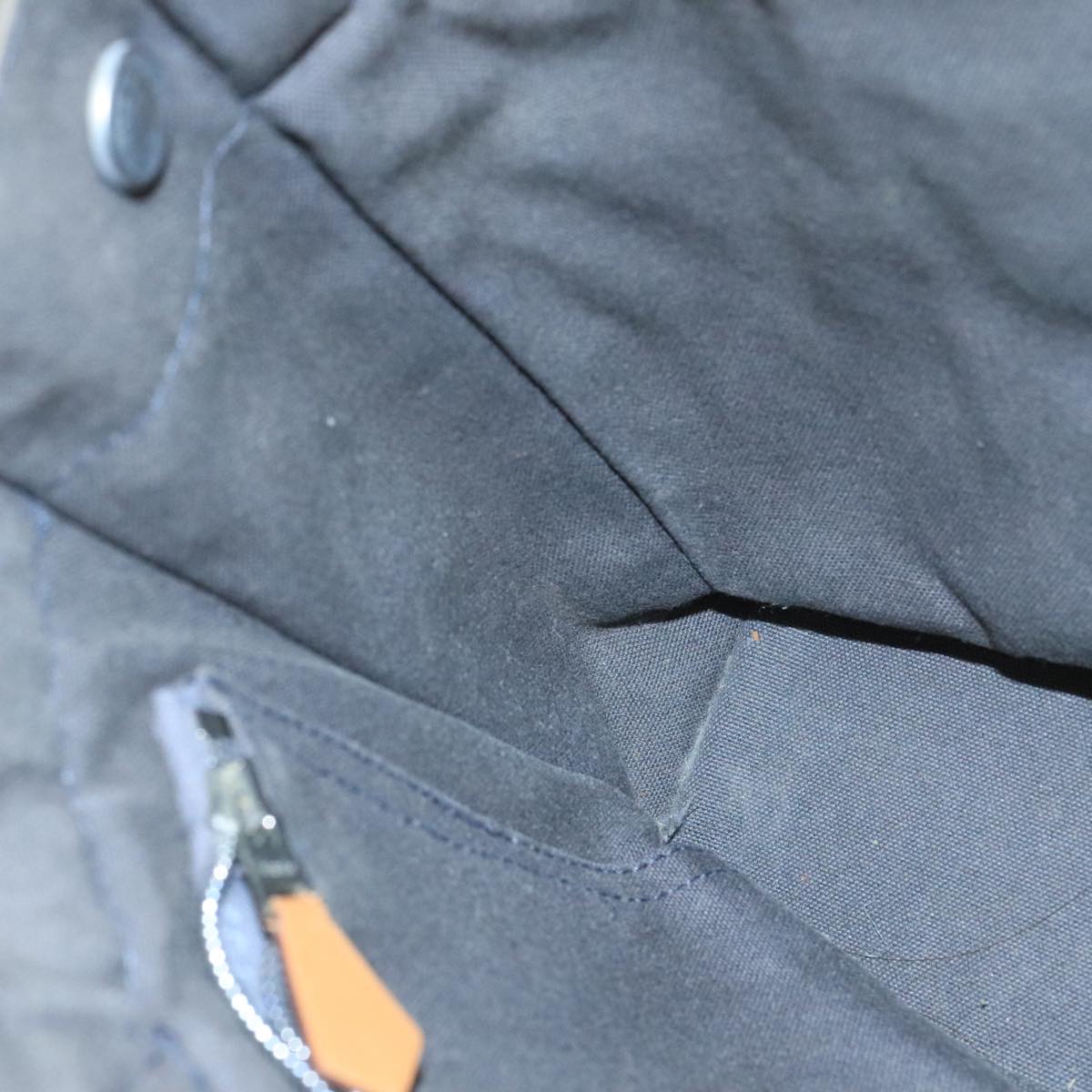 Hermès Herline Black Canvas Tote Bag (Pre-Owned)