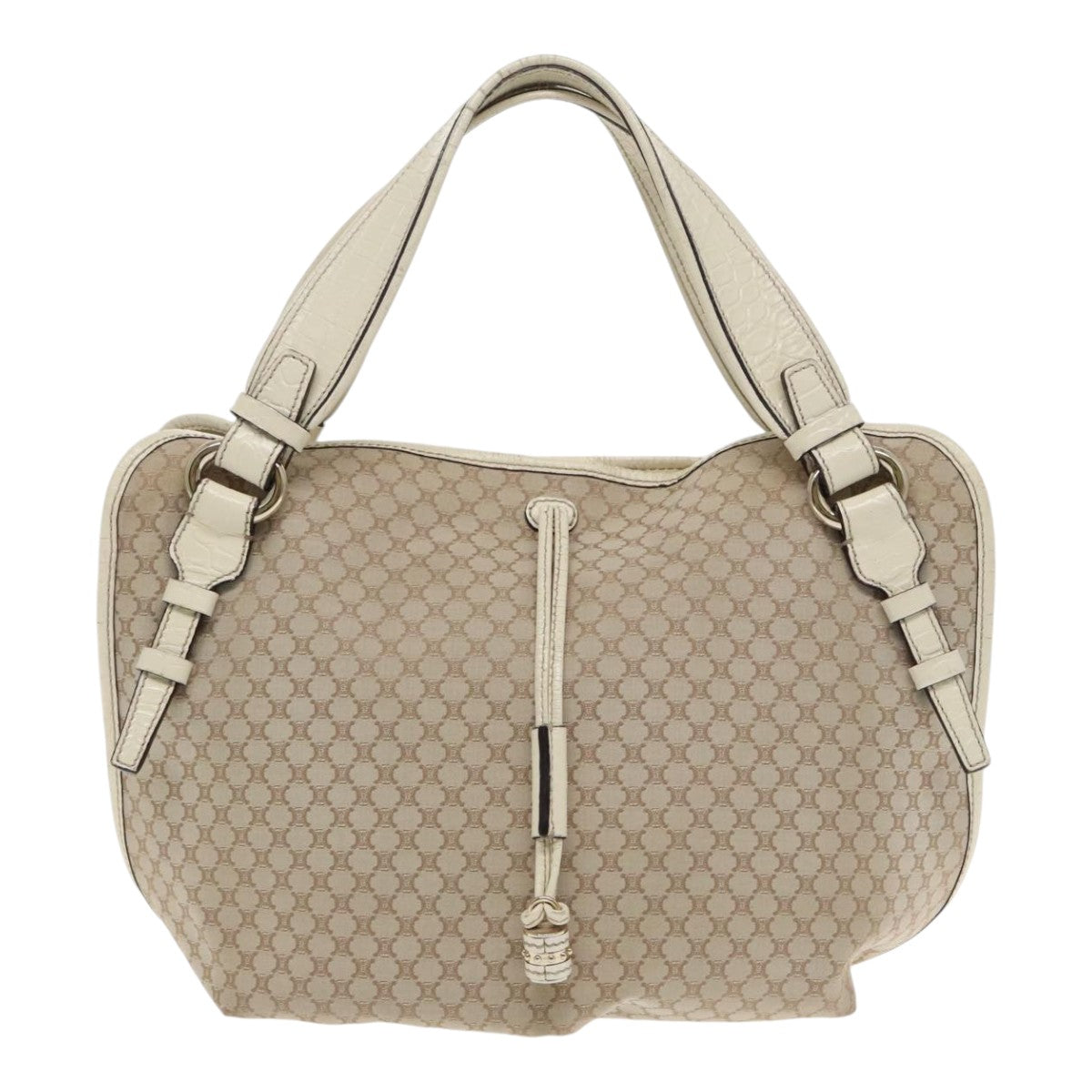 Céline Triomphe Beige Canvas Tote Bag (Pre-Owned)