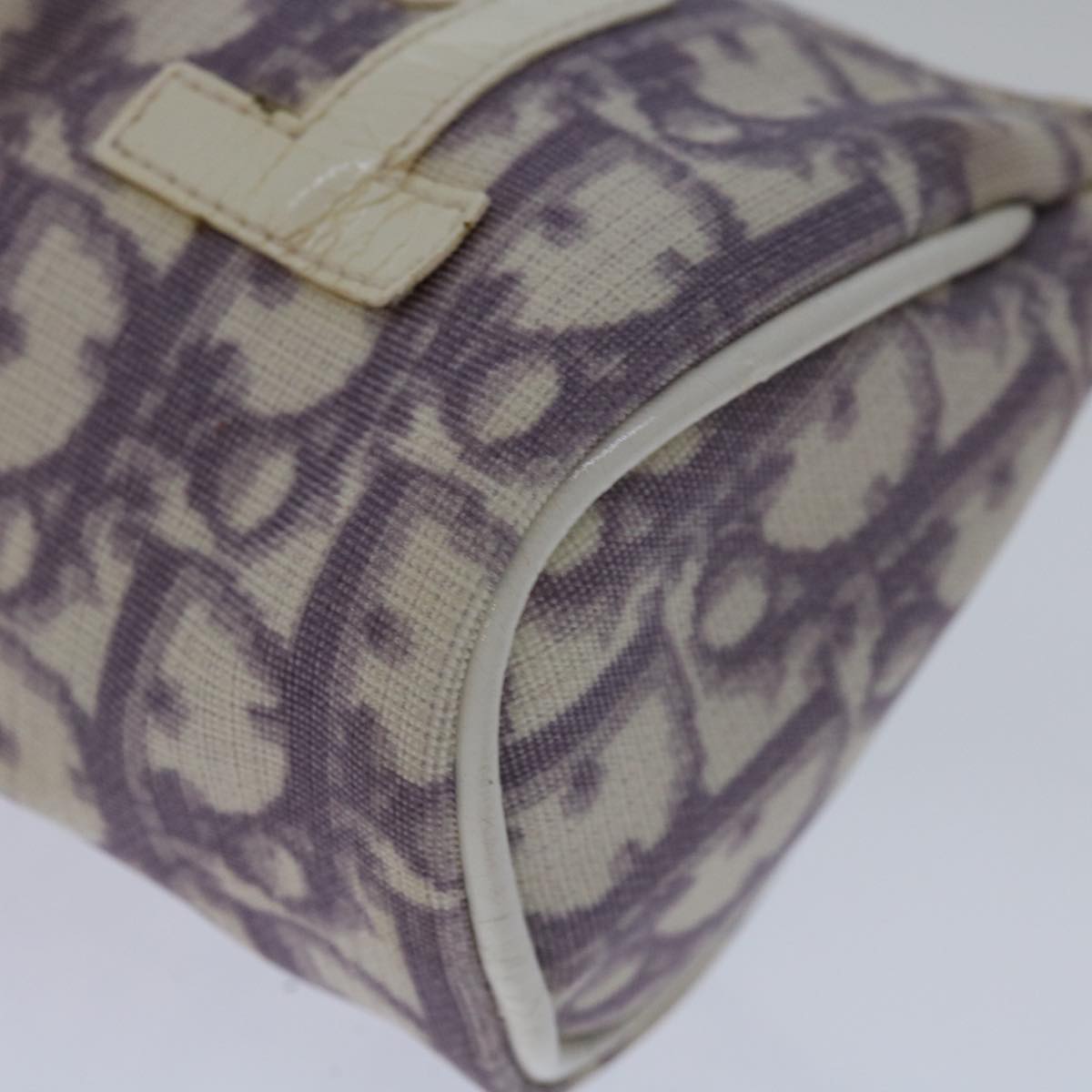 Dior Trotter Purple Canvas Clutch Bag (Pre-Owned)
