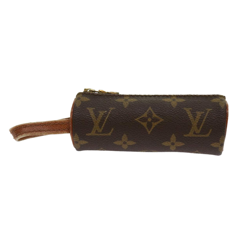Louis Vuitton Etui À Balles De Golf Brown Canvas Clutch Bag (Pre-Owned)