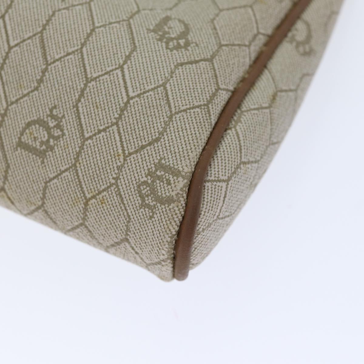 Dior Honeycomb Beige Canvas Clutch Bag (Pre-Owned)