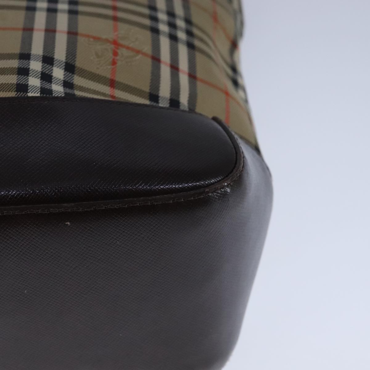 Burberry Nova Check Beige Canvas Tote Bag (Pre-Owned)