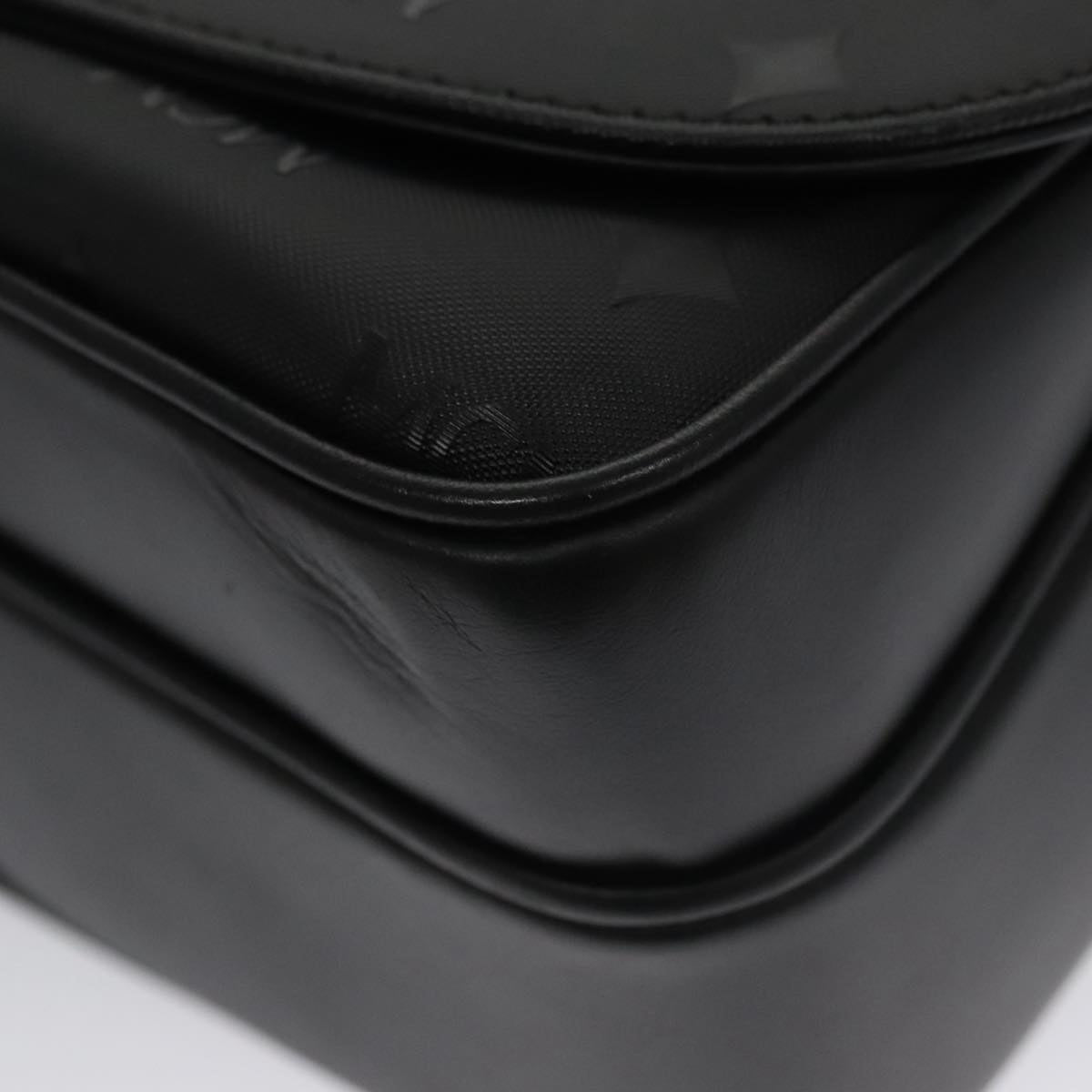 MCM Visetos Black Canvas Shoulder Bag (Pre-Owned)