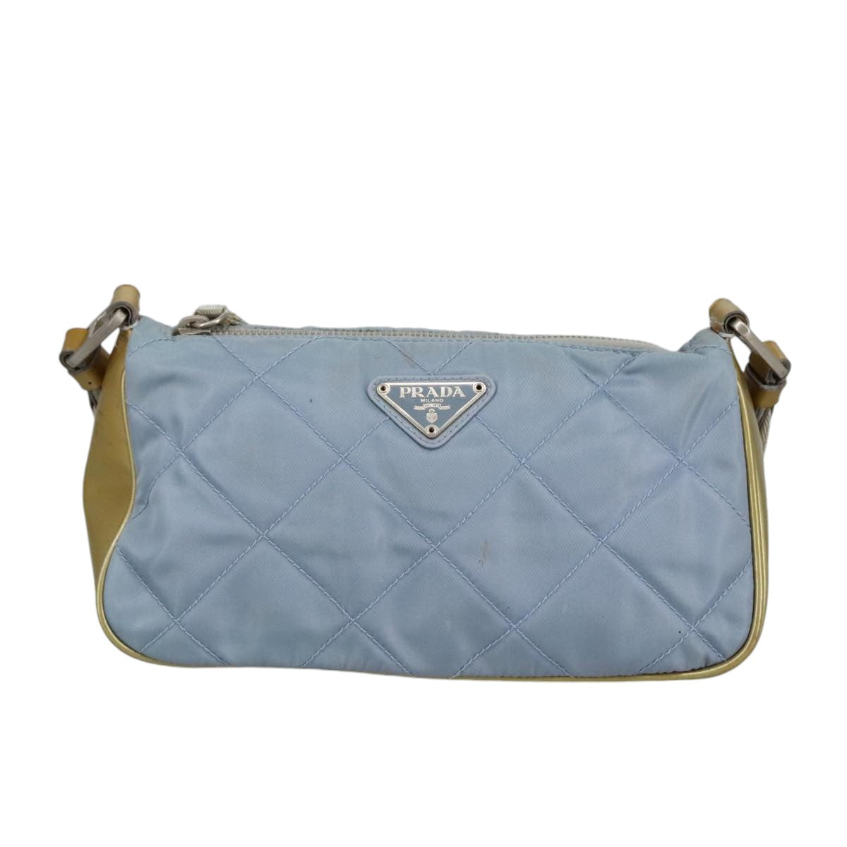 Prada Re-Nylon Blue Synthetic Shoulder Bag (Pre-Owned)
