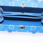 Louis Vuitton Blue Leather Clutch Bag (Pre-Owned)