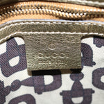 Gucci Sherry Beige Canvas Shoulder Bag (Pre-Owned)