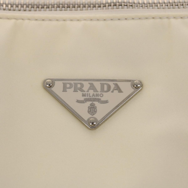 Prada White Synthetic Shoulder Bag (Pre-Owned)