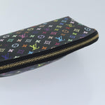 Louis Vuitton Cosmetic Pouch Black Canvas Clutch Bag (Pre-Owned)