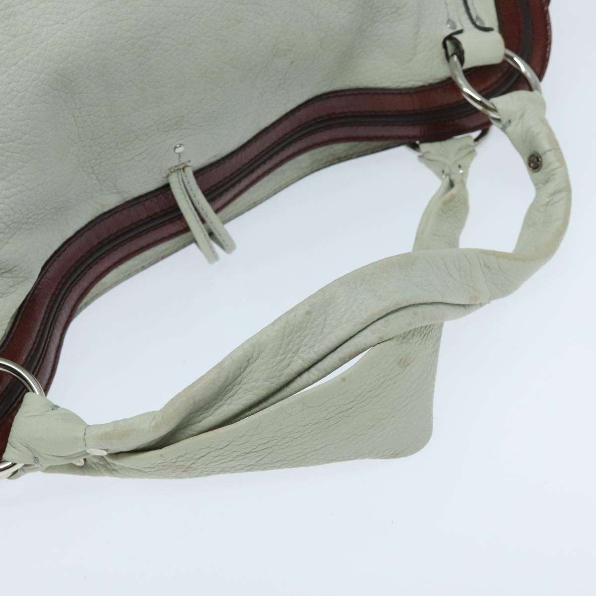 Céline Bittersweet White Leather Shoulder Bag (Pre-Owned)