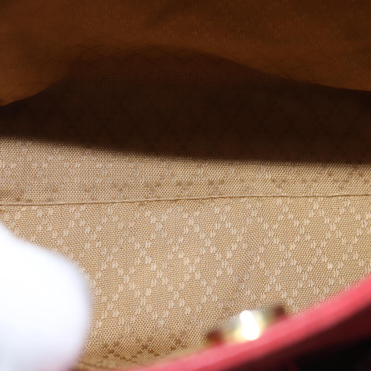 Gucci Bamboo Red Suede Handbag (Pre-Owned)