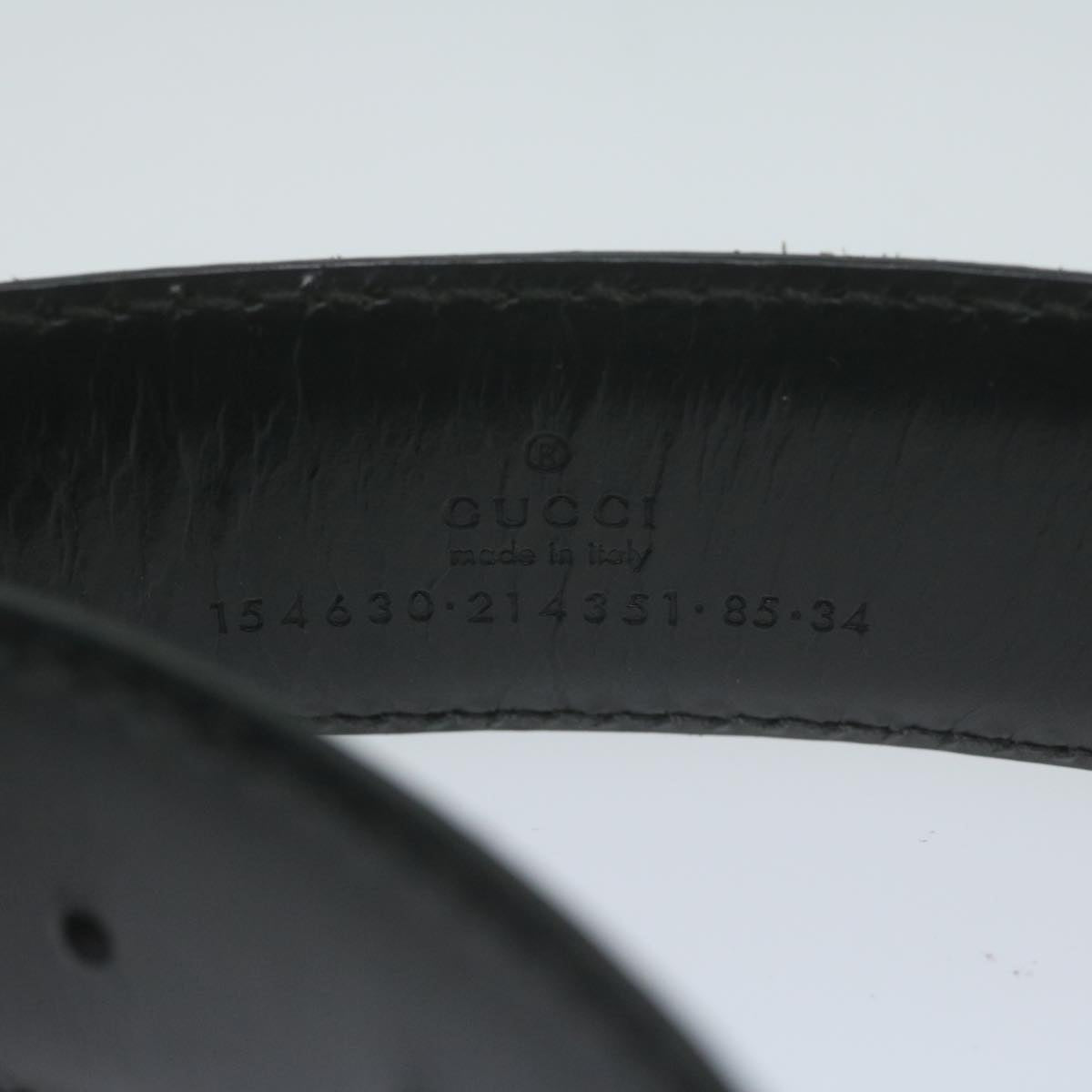 Gucci Black Leather Belt  (Pre-Owned)