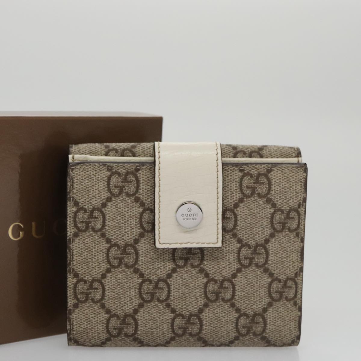 Gucci Beige Canvas Wallet  (Pre-Owned)