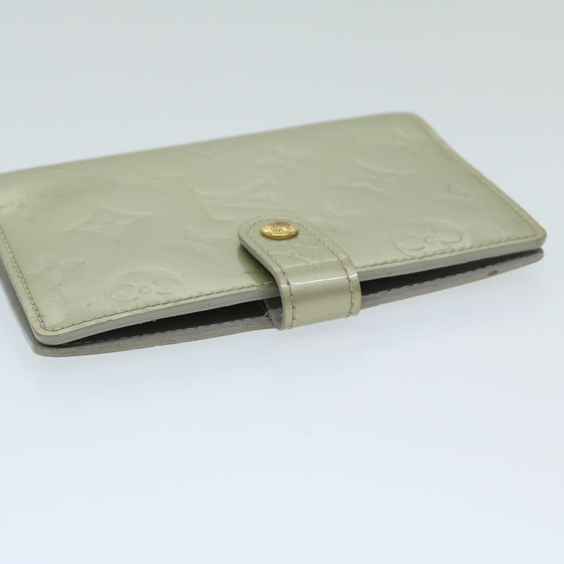 Louis Vuitton Agenda Pm Grey Patent Leather Wallet  (Pre-Owned)
