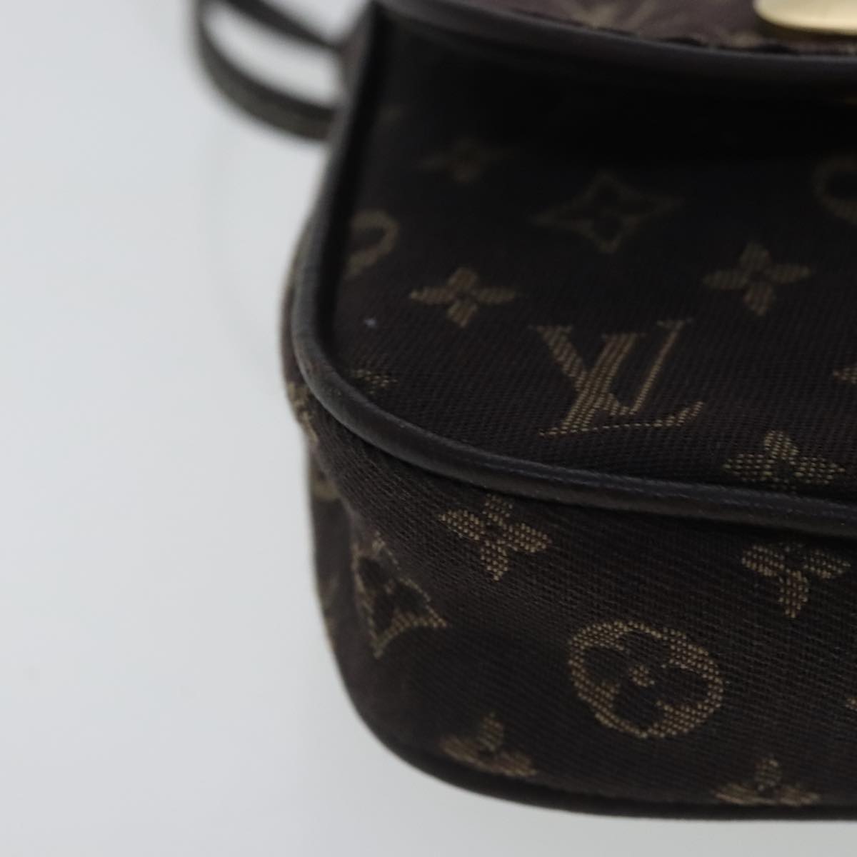 Louis Vuitton Mini Lin Brown Canvas Clutch Bag (Pre-Owned)