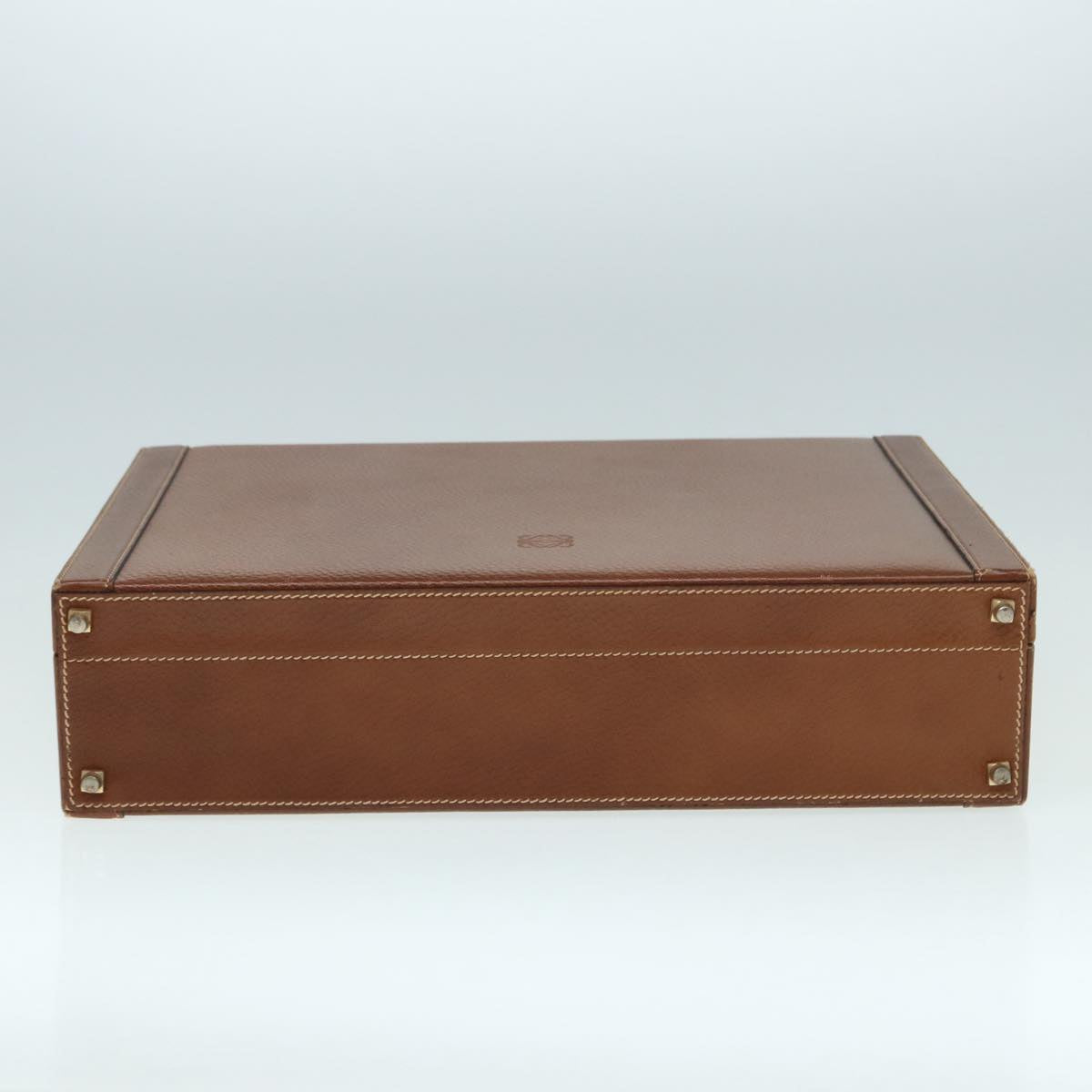 Loewe Brown Leather Briefcase Bag (Pre-Owned)