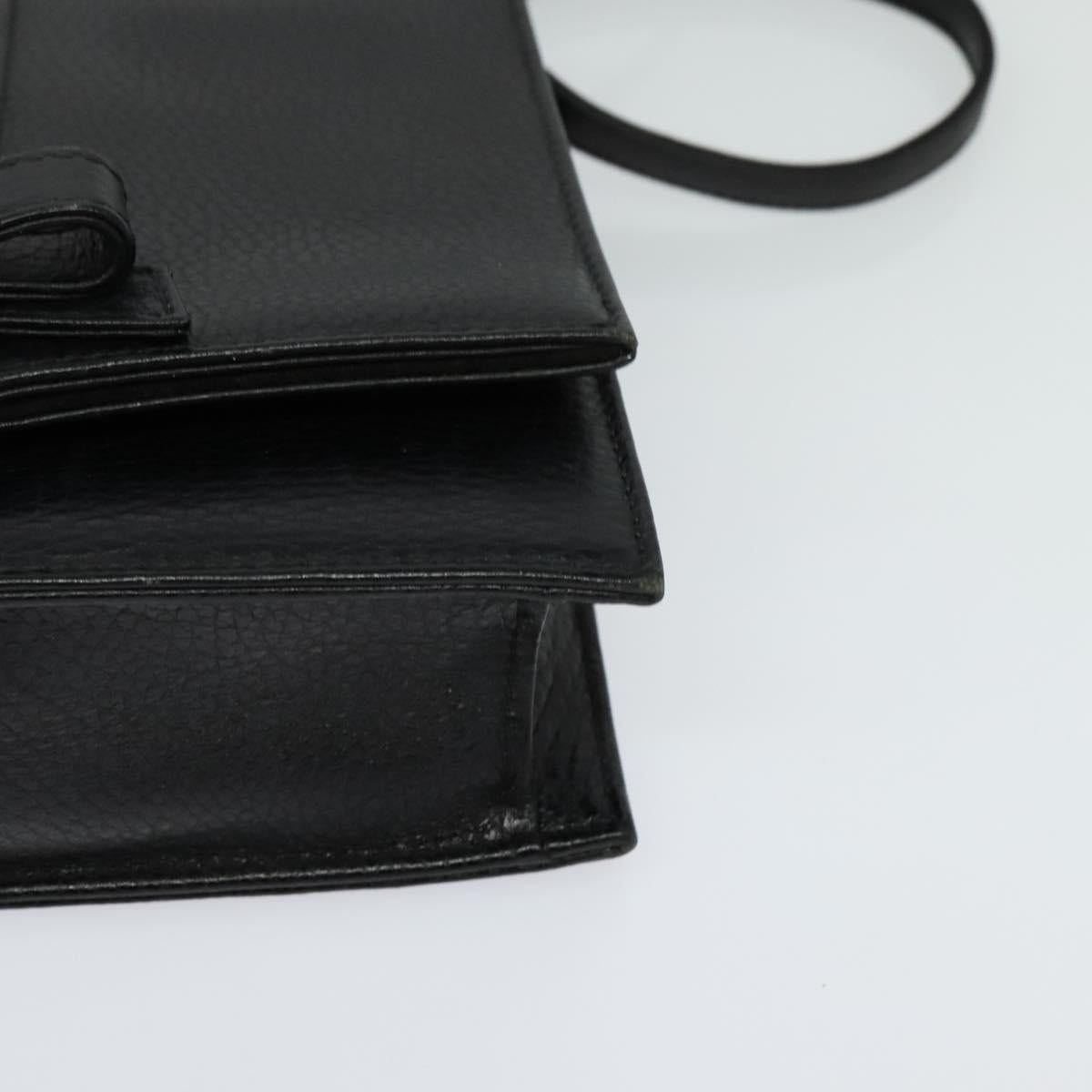 Valentino Garavani Black Leather Shoulder Bag (Pre-Owned)