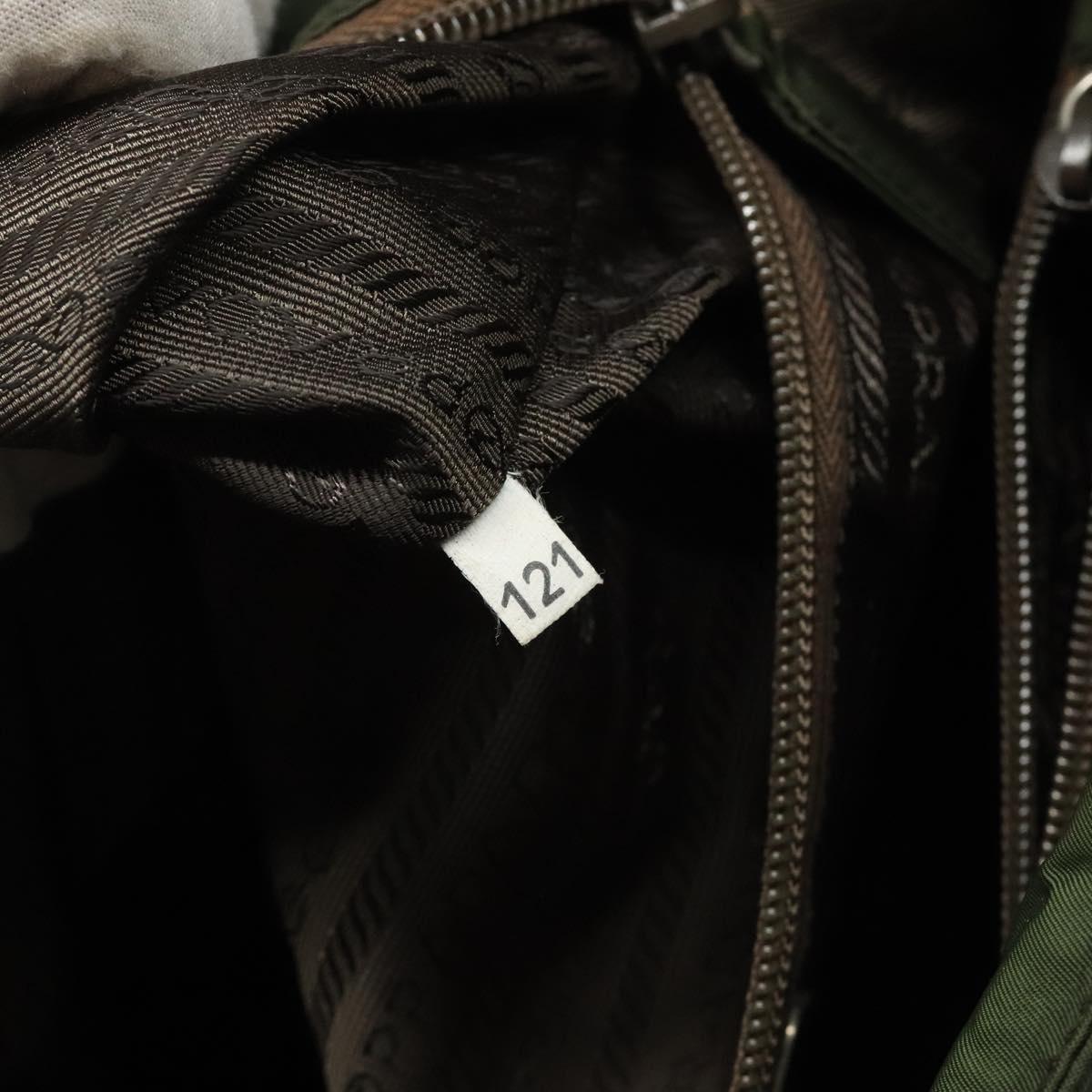 Prada Tessuto Green Synthetic Handbag (Pre-Owned)